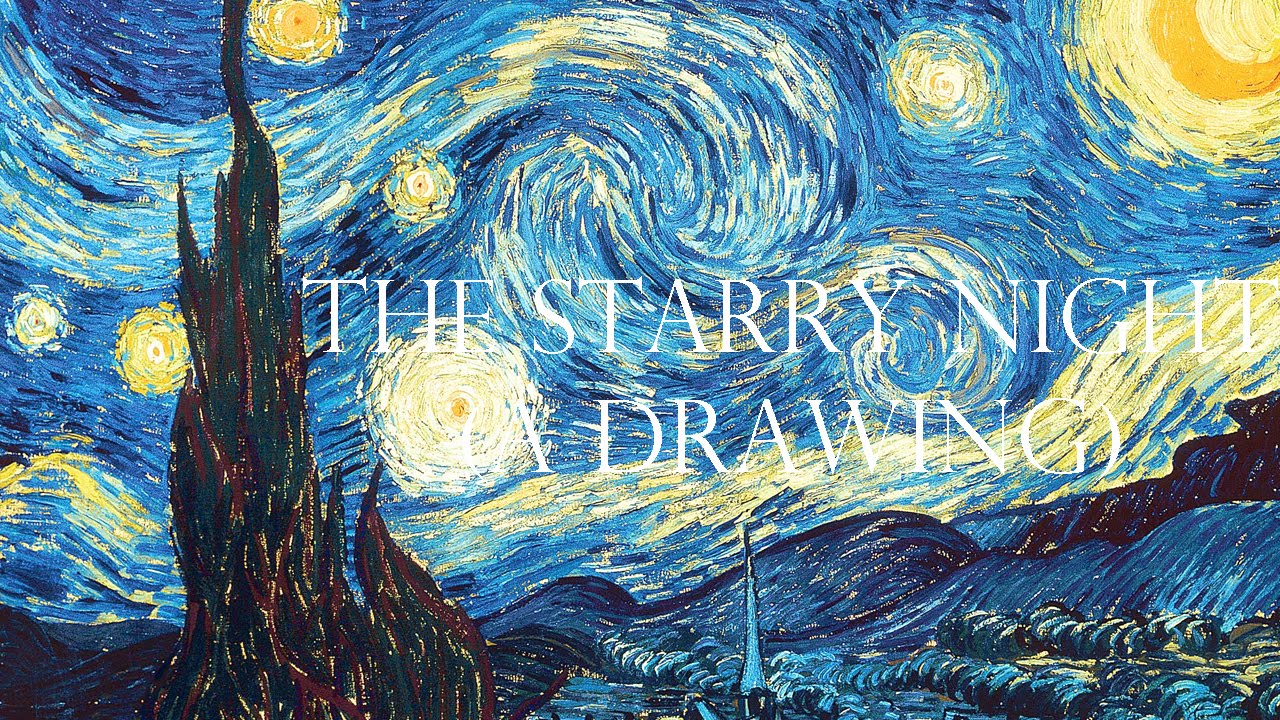 1280x720 the starry night - Starry Night Drawing