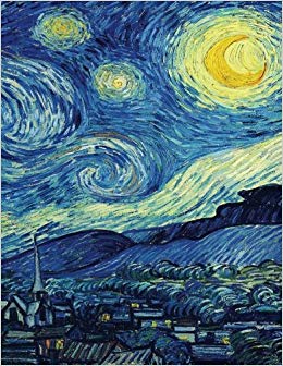 260x336 van gogh's starry night, artist drawing pad blank sketchbook - Starry Night Drawing