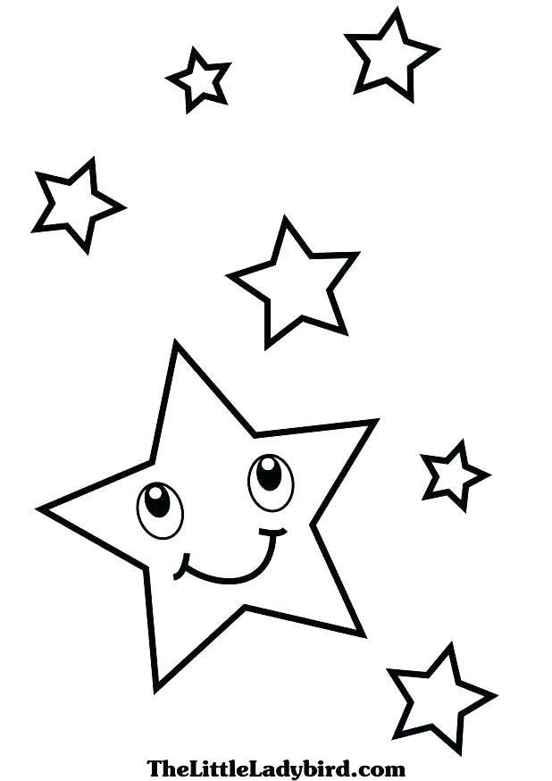 618x874 Coloring Pages Star Shooting Wars Stars Moon Drawing Playanamehelp - Stars And Moon Drawing