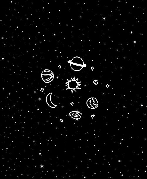 500x609 Wall In Planet Drawing, Space - Stars Drawing Tumblr