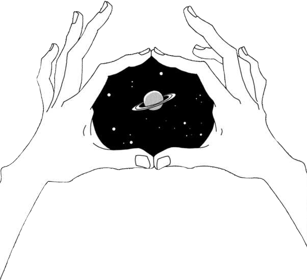 602x548 Grunge Space Aesthetic Hands Tumblr Drawing Planet Star - Stars Drawing Tumblr