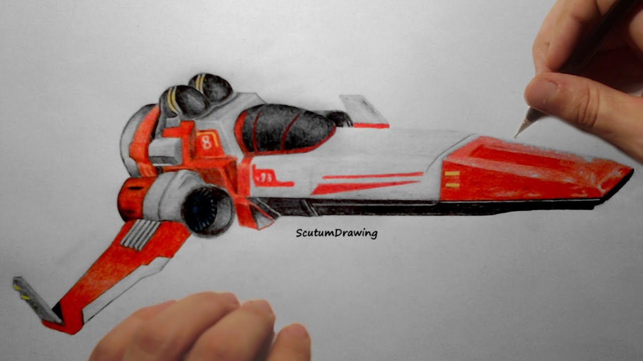 1280x720 starship - Starship Drawing