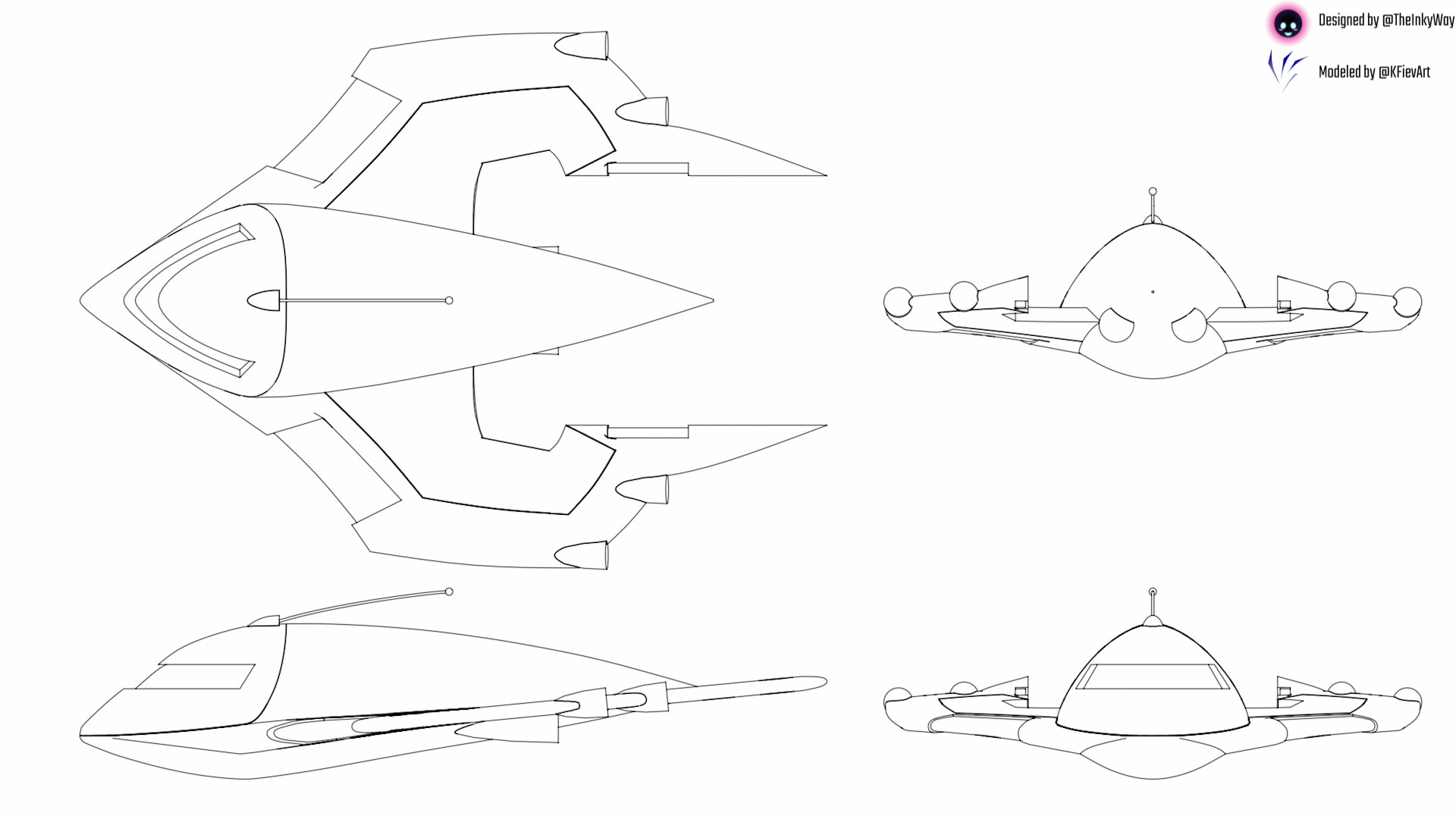 1920x1080 artstation - Starship Drawing