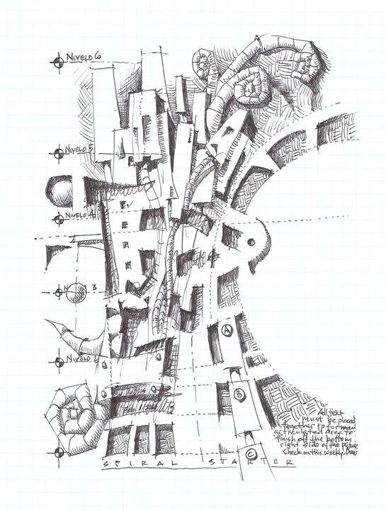 545x720 Spiral Starter - Starter Drawings