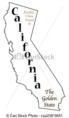 277x470 California State Freeuse Library - State Of California Drawing
