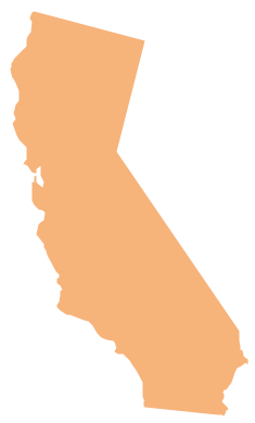 235x389 Geo Map - State Of California Drawing