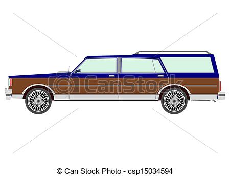 450x343 Station Wagon Retro Estate Car - Station Wagon Drawing