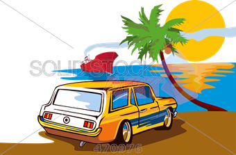 340x223 Stock Illustration Of Old Fashioned Cartoon Drawing Of Ford - Station Wagon Drawing