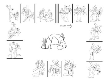 350x270 Stations Of The Cross Coloring - Stations Of The Cross Drawings