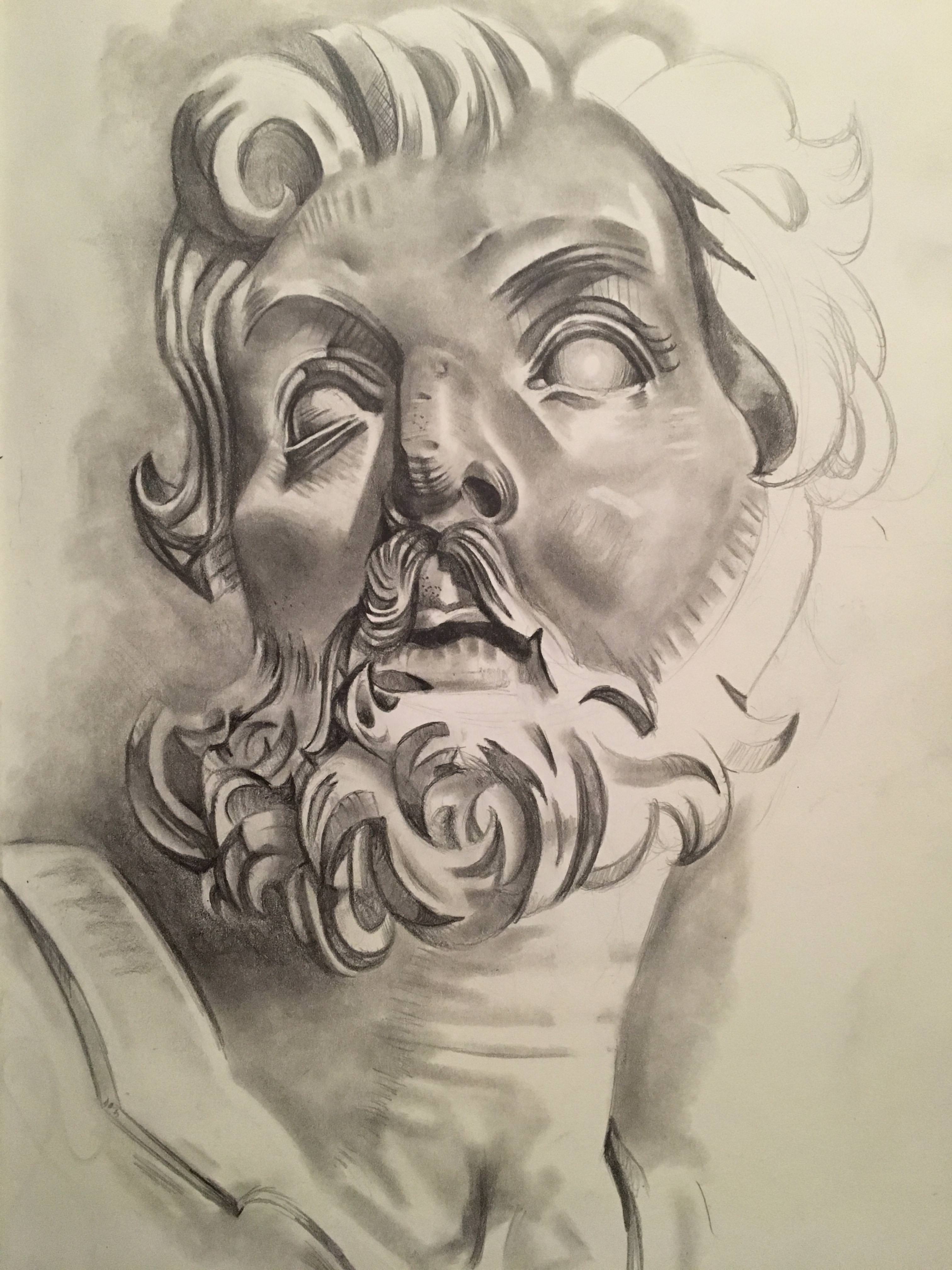 3024x4032 Greek Statue Drawing - Statue Drawing