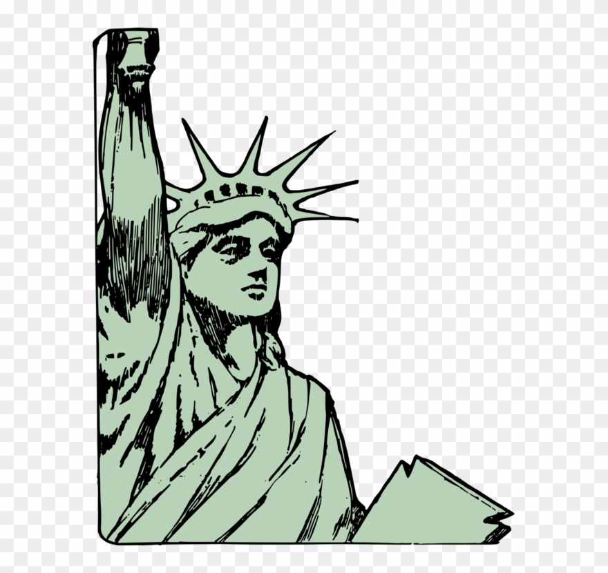 880x830 statue of liberty face drawing monument - Statue Of Liberty Black And White Drawing
