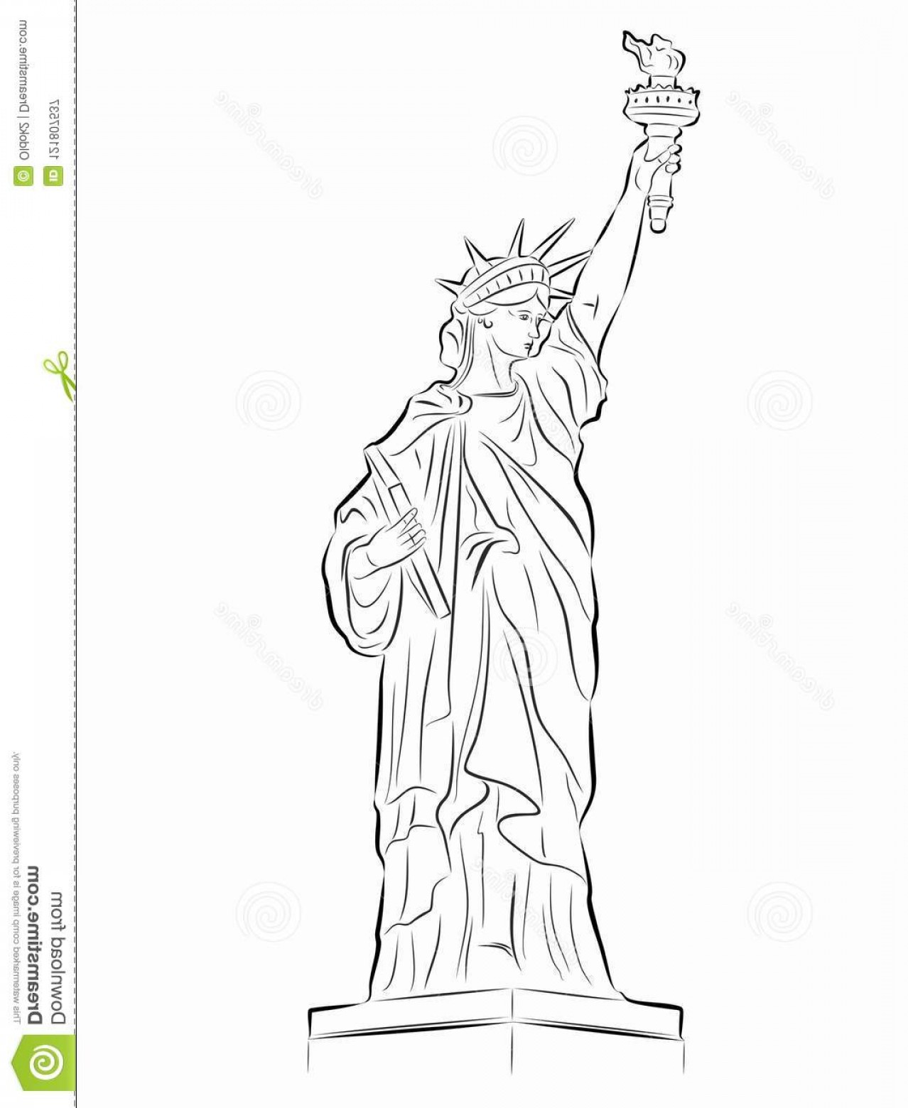 1278x1560 Statue Of Liberty Vector Shopatcloth - Statue Of Liberty Black And White Drawing