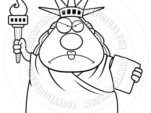 640x480 Statue Of Liberty Cartoon Drawing - Statue Of Liberty Cartoon Drawing