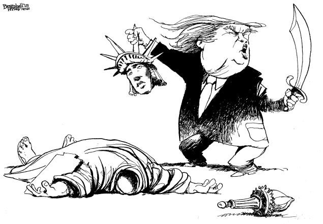 635x441 Statue Of Liberty Illustrating Chinese Exclusion - Statue Of Liberty Cartoon Drawing