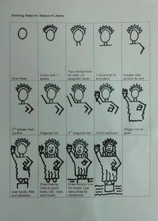 229x320 statue of liberty draw it while listening to directions art - Statue Of Liberty Directed Drawing