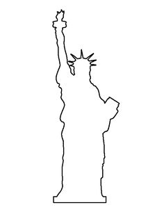 236x305 Simple Line Drawings Statue Of Liberty - Statue Of Liberty Drawing Easy