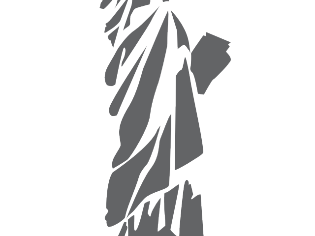 640x480 Liberty Drawing Outline Transparent Png Clipart Free Download - Statue Of Liberty Drawing Outline