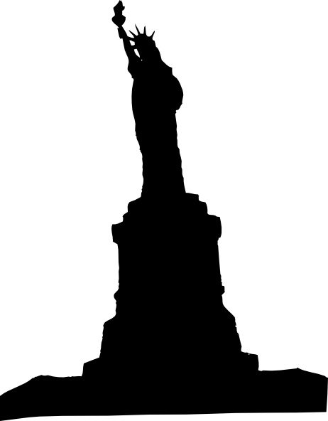 462x592 Statue Of Liberty Clip Art Free Vector In Open Office Drawing - Statue Of Liberty Drawing Template