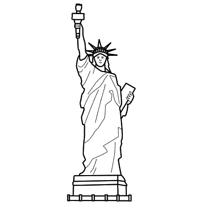 400x400 Drawn Statue Of Liberty Face - Statue Of Liberty Face Drawing