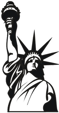 235x450 Smart Inspiration Statue Of Liberty Clip Art Simple Line Drawings - Statue Of Liberty Line Drawing