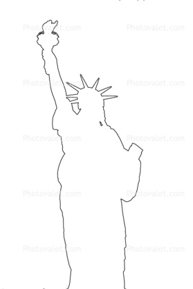 279x418 Shape, Statue Of Liberty Outline, Line Drawing Images, Photography - Statue Of Liberty Line Drawing