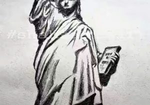 300x210 statue of liberty pencil drawing realistic drawing statue - Statue Of Liberty Pencil Drawing