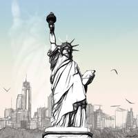 200x200 Stunning The Statue Of Liberty Colored Pencil Drawings - Statue Of Liberty Pencil Drawing