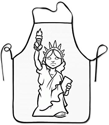 351x400 statue of liberty pencil drawing painting cool apron - Statue Of Liberty Pencil Drawing