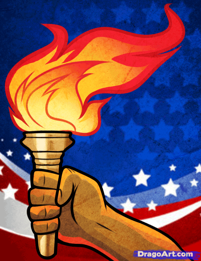 Statue Of Liberty Torch Drawing at Explore