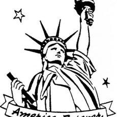 230x230 Surprising Idea Statue Of Liberty Torch Coloring - Statue Of Liberty Torch Drawing