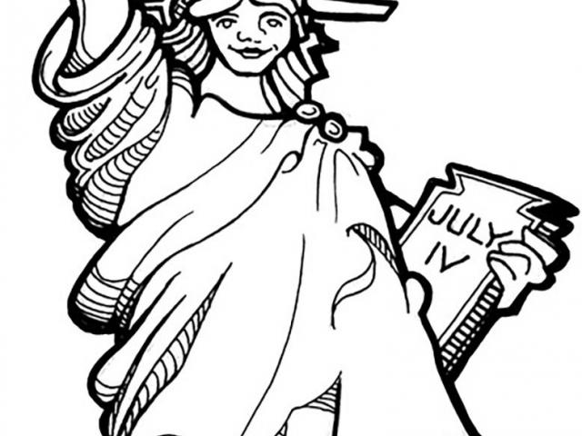 640x480 Drawn Statue Of Liberty Torch - Statue Of Liberty Torch Drawing