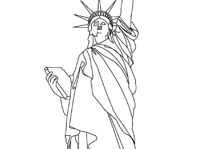 640x480 Drawn Statue Of Liberty Torch - Statue Of Liberty Torch Drawing
