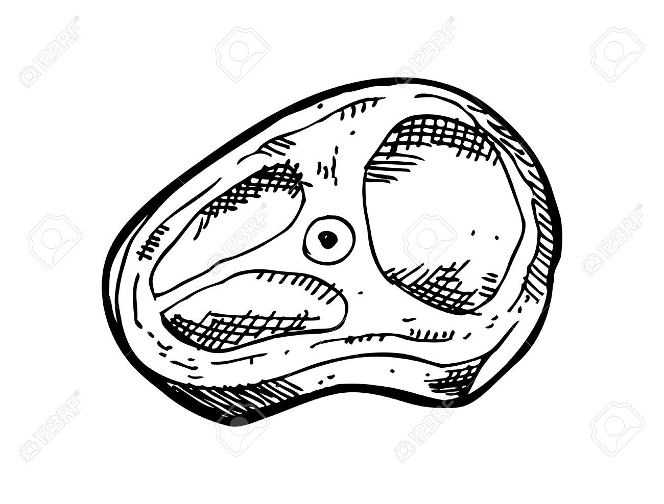 1300x988 lamb meat drawing raw clipart lamb chop pencil and in color raw - Steak Cartoon Drawing