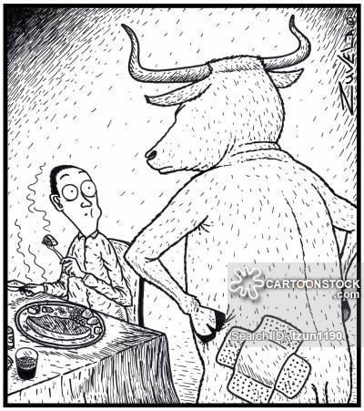 400x451 Rump Cartoons And Comics - Steak Cartoon Drawing