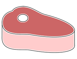 250x192 cartoon steak step - Steak Cartoon Drawing