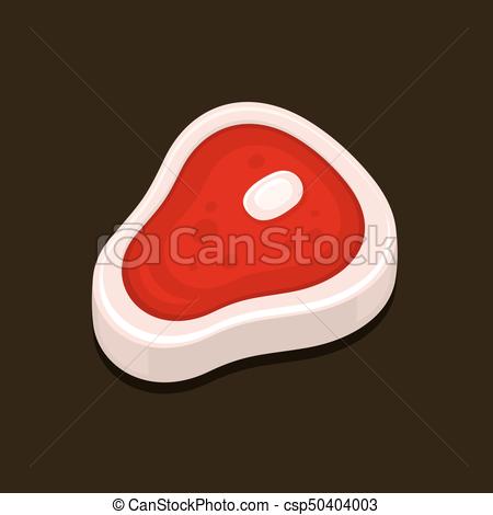 450x470 cartoon style meat beef steak for barbecue vector illustration - Steak Cartoon Drawing
