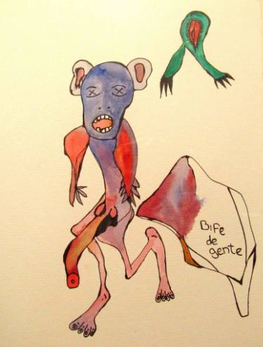 375x495 human steak drawing - Steak Drawing