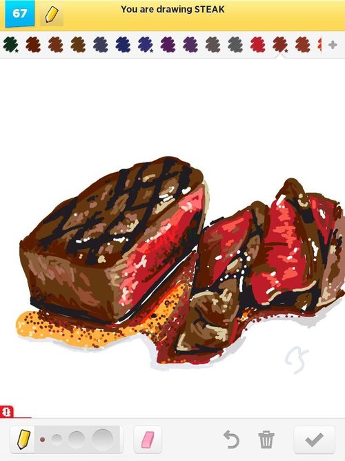 500x667 steak drawings - Steak Drawing