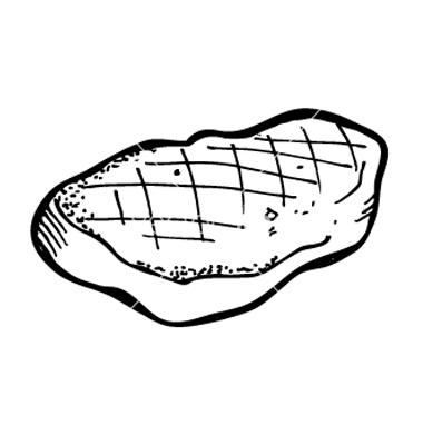 380x400 steak clipart - Steak Drawing