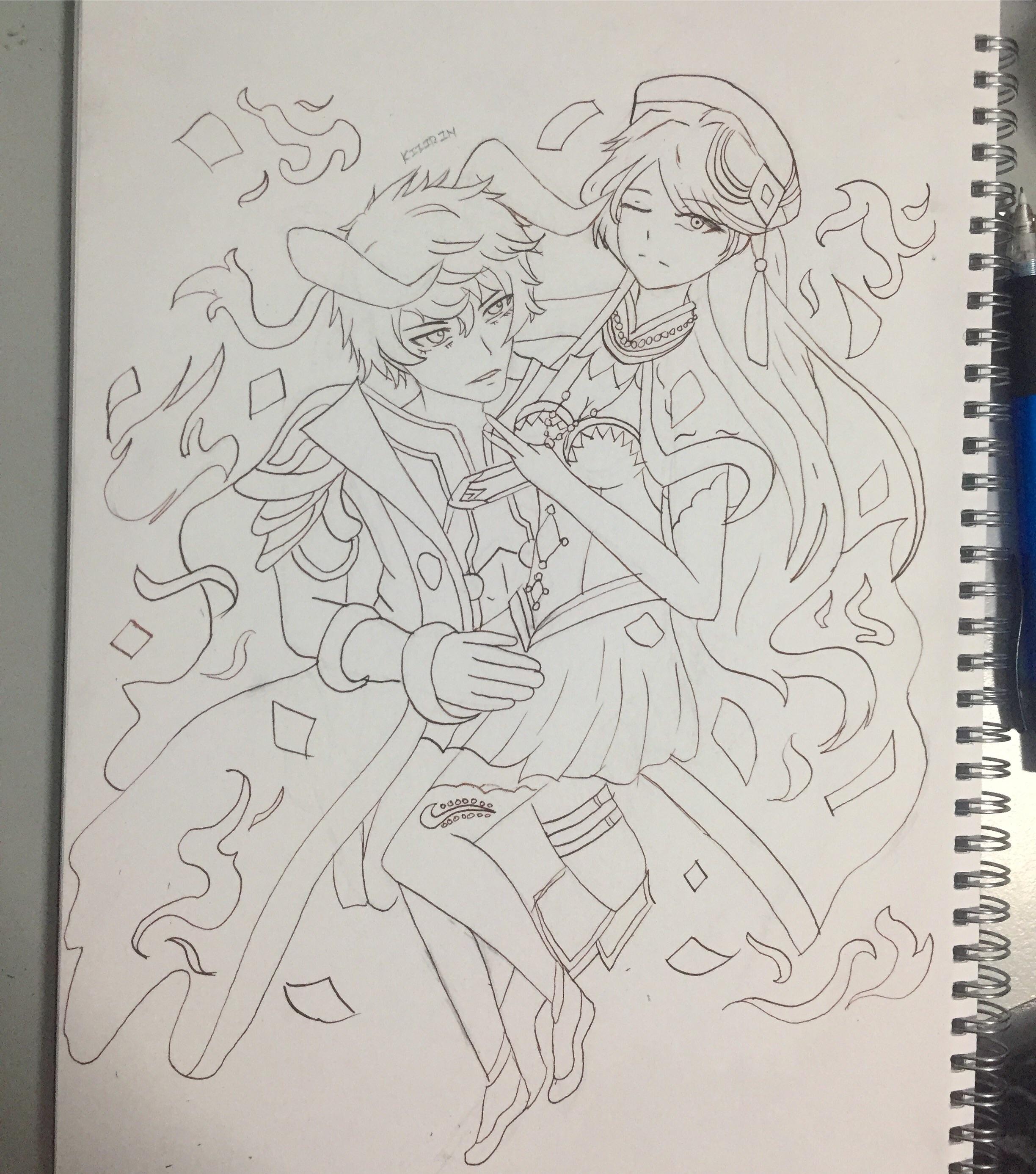 2448x2773 vodka and steak drawing going to colour tommorow ^ ^ foodfantasy - Steak Drawing