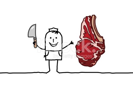 450x292 butcher ampamp beef steak stock vectors - Steak Drawing Cartoon