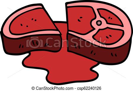 450x310 cartoon doodle rare steak - Steak Drawing Cartoon