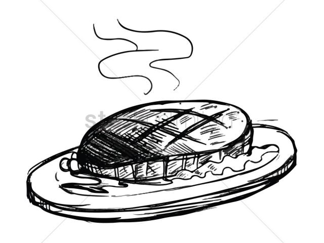 640x480 drawn pie cartoon steak - Steak Drawing Cartoon