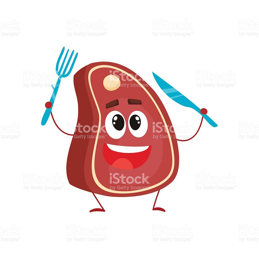 1024x1024 drawn steak cartoon - Steak Drawing Cartoon