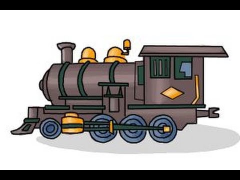 480x360 How To Draw A Steam Train - Steam Engine Drawing