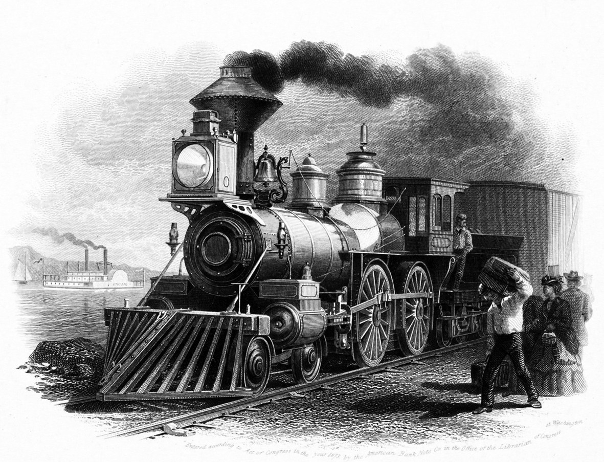 1181x903 old steam engine trains drawings - Steam Engine Train Drawing