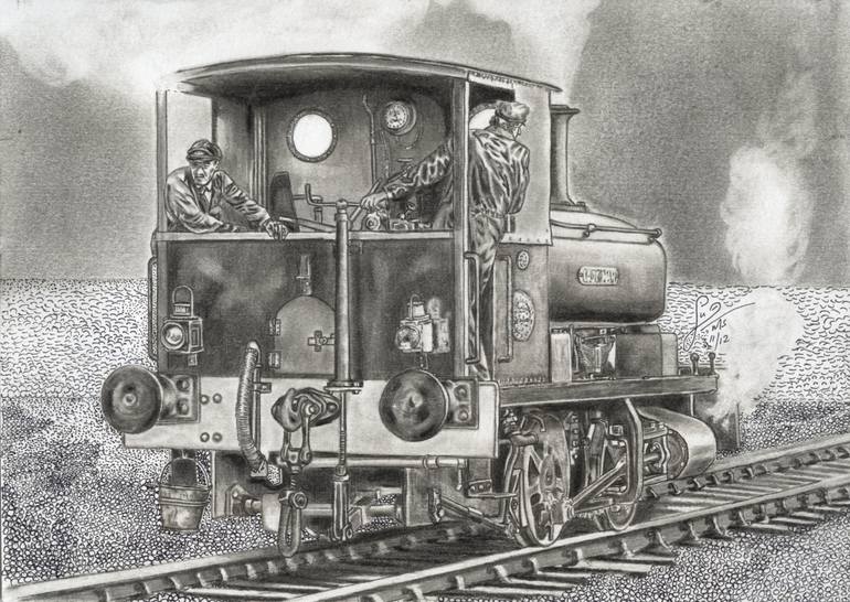 770x546 steam locomotive running drawing - Steam Locomotive Drawings