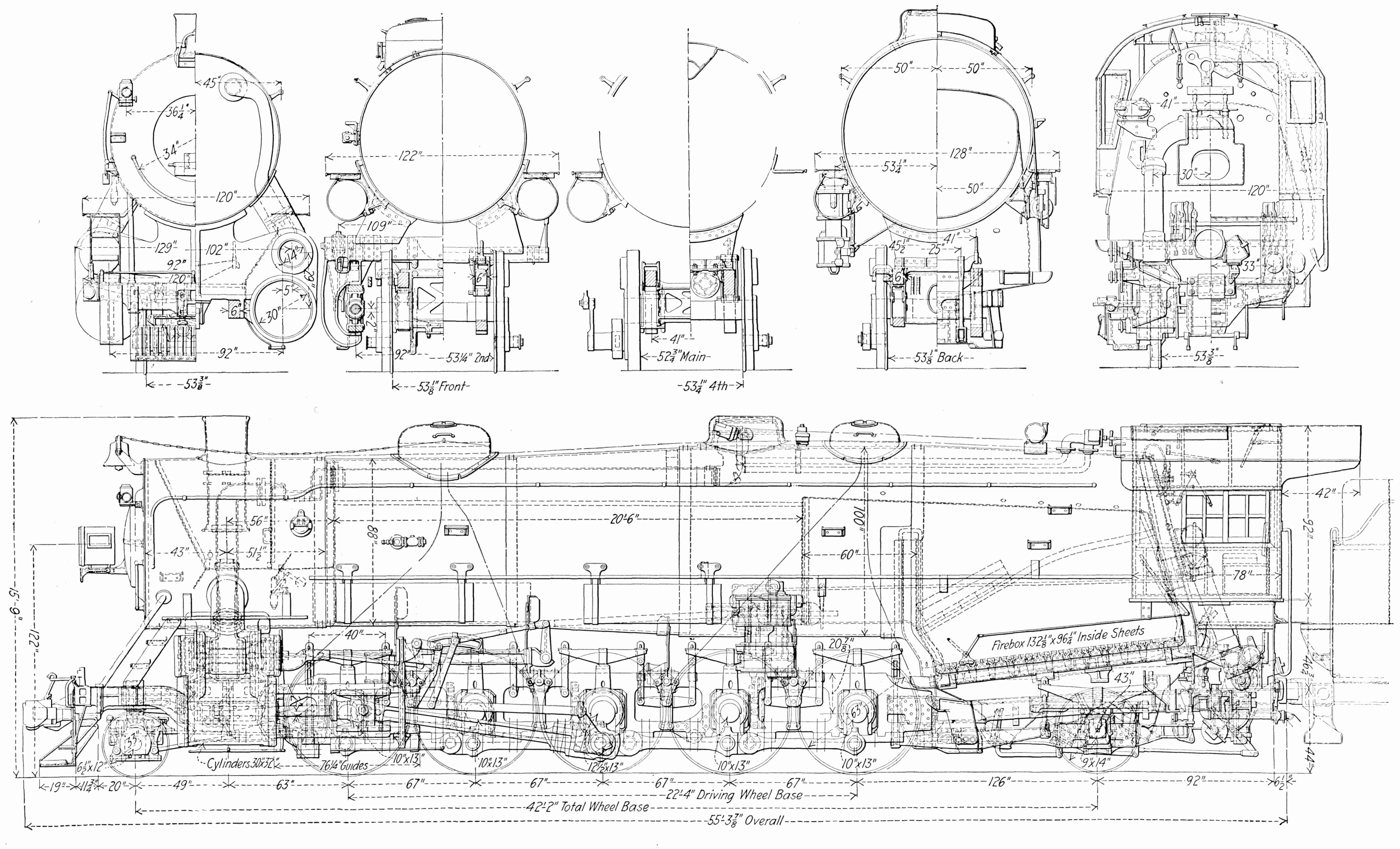 Steam Locomotive Drawings at PaintingValley.com | Explore collection of ...