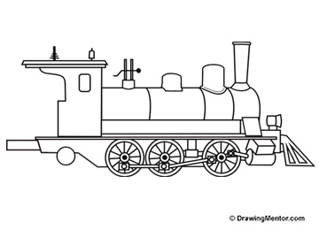 360x260 Learn How To Draw - Steam Train Drawing