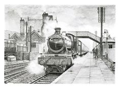 236x174 best old steam train drawings images old trains, train - Steam Train Drawing